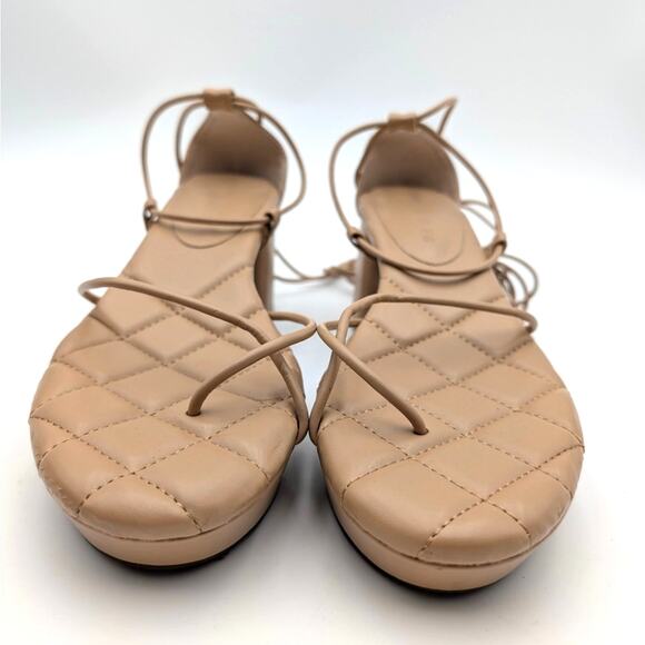 Aerosoles Caramia Strappy Heel Sandals Women's Doe Pu Leather Size US9M EU40 - Picture 2 of 11